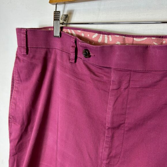 Lauren Ralph Lauren Raspberry Red Straight Leg Classic Chino Pants Size 36 X 32 - Picture 3 of 11